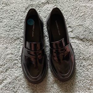 NWOT Sincerely Jules Black Platform Loafers Size 7 1/2